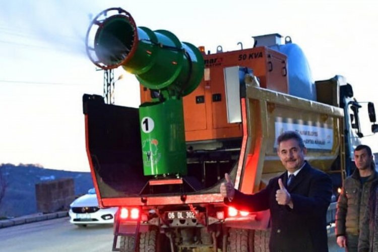 Belediyeden vir&uuml;s avcısı 'Covit19savar'
