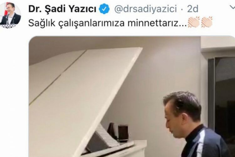 Başkan Dr. Şadi Yazıcı'dan  sosyal medyadan mini piyona konser
