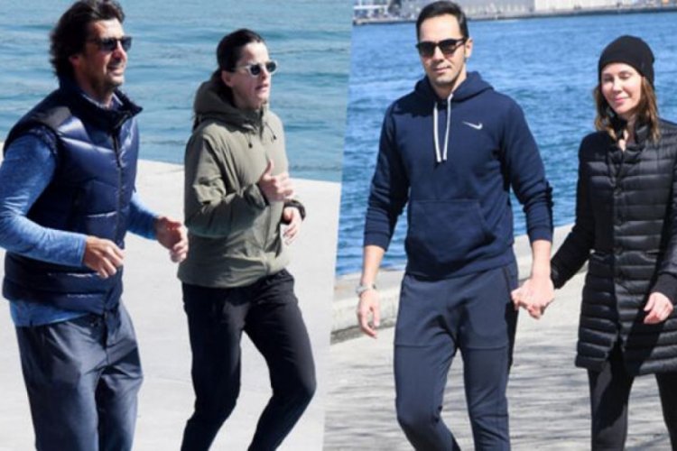 Demet Şener ve eski eşi İbrahim Kutluay aynı sahilde!