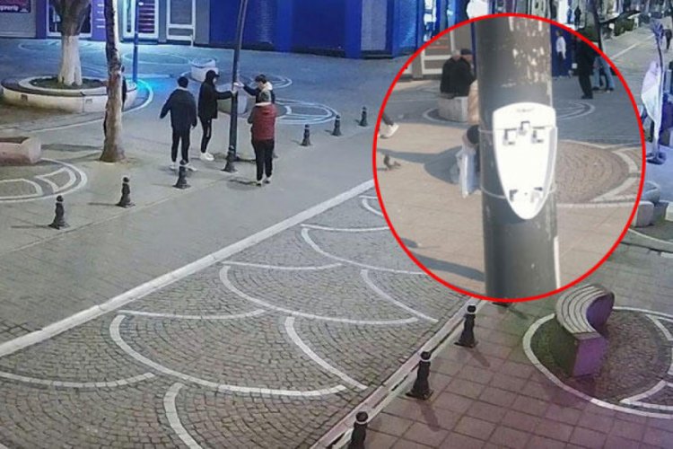 Vatandaş i&ccedil;in konulan dezenfektan &ccedil;alındı