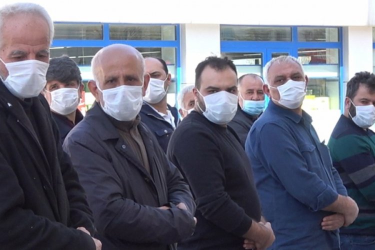 Gazi cenazesinde maske hassasiyeti
