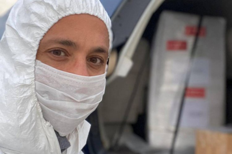 KKTC'ye hibe edilen erken tanı kiti &ouml;zel jetle g&ouml;t&uuml;r&uuml;ld&uuml;