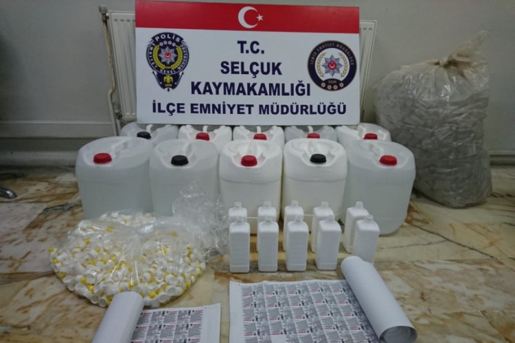 300 litre bandrols&uuml;z dezenfektan yakalandı