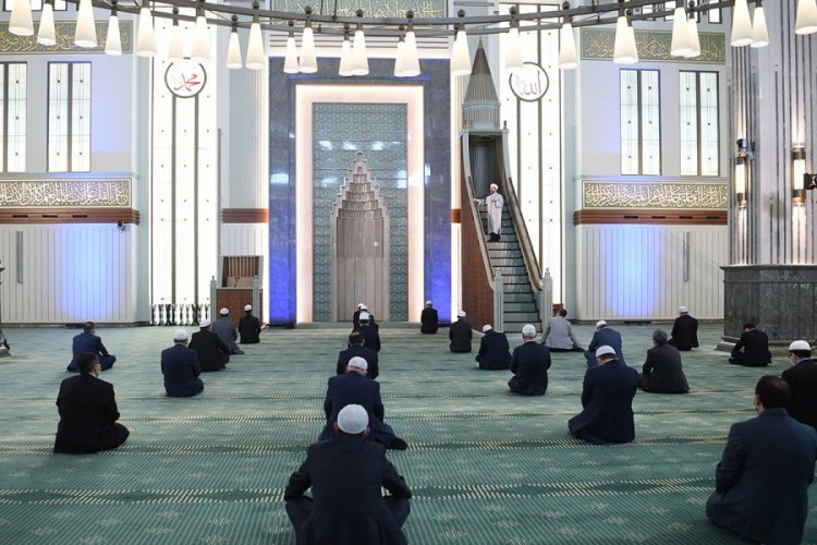 Beştepe Millet Camisi'nde bug&uuml;n cuma namazı kılındı