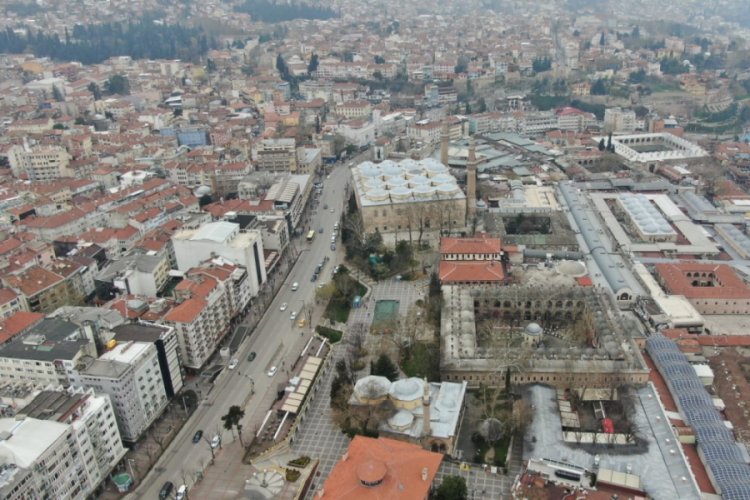 Bursa'daki sakinlik havadan b&ouml;yle g&ouml;r&uuml;nt&uuml;lendi