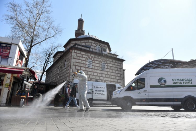 Bursa Osmangazi Belediyesi koronavir&uuml;se topyek&uuml;n savaş a&ccedil;tı