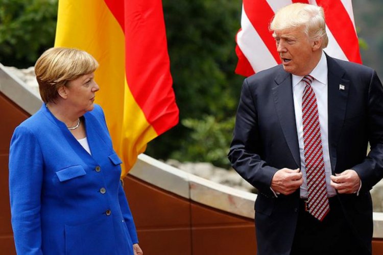 Merkel ile Trump g&ouml;r&uuml;şt&uuml;