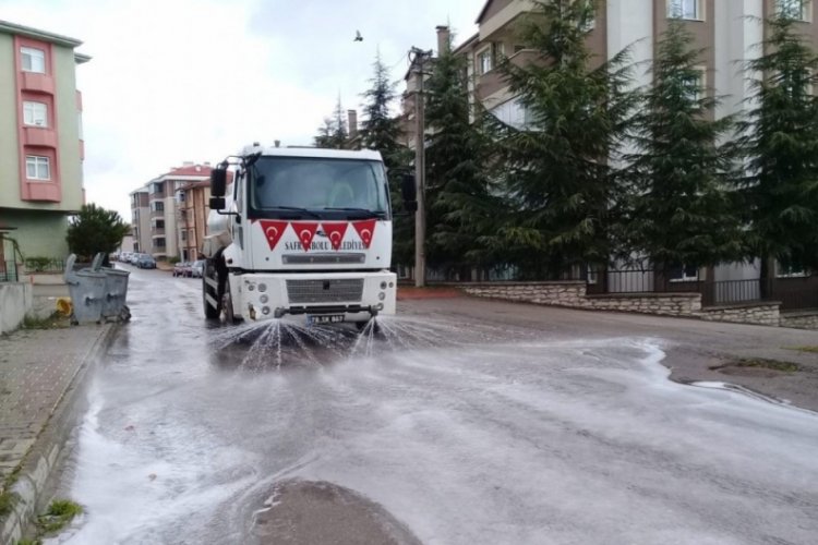 Safranbolu'da sokaklar yıkanıyor