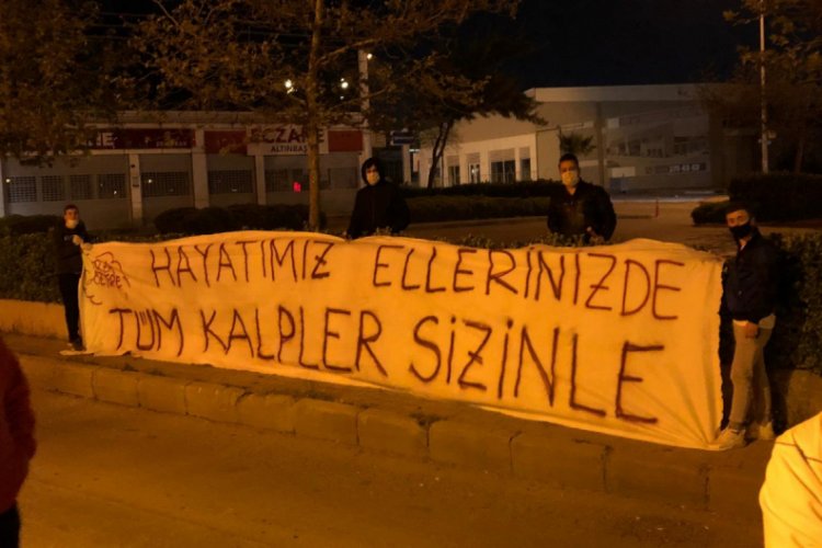 G&ouml;ztepeli taraftarlardan sağlık &ccedil;alışanlarına destek