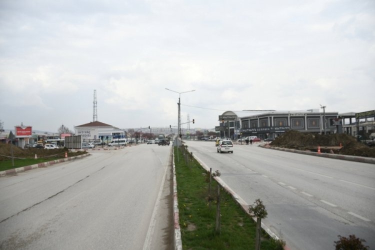 Bursa İneg&ouml;l'de yaya &uuml;st ge&ccedil;idi i&ccedil;in &ccedil;alışmalar başladı