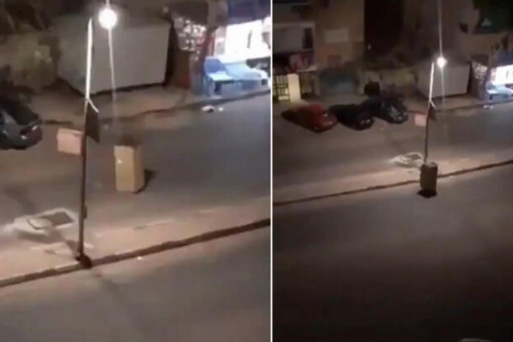 Yasağa takılmamak i&ccedil;in karton kılığına girdi!