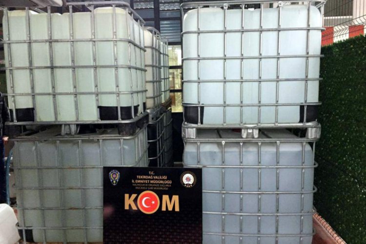 Tekirdağ'da sahte etil alkol &uuml;retenlere operasyon: 6 g&ouml;zaltı