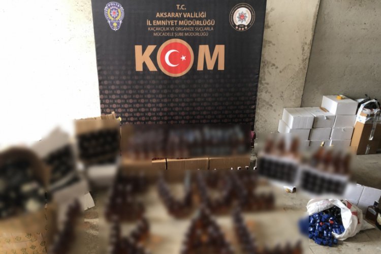 285 şişe ka&ccedil;ak i&ccedil;ki ele ge&ccedil;irildi
