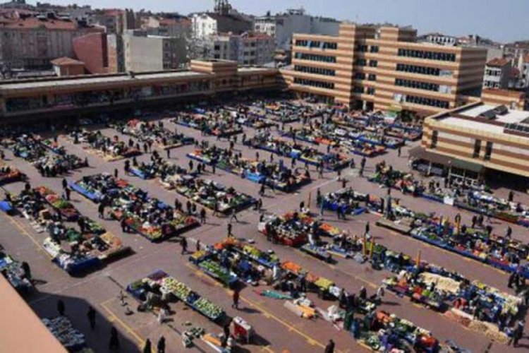 Halk pazarı, corona vir&uuml;s tedbiri i&ccedil;in kapatıldı