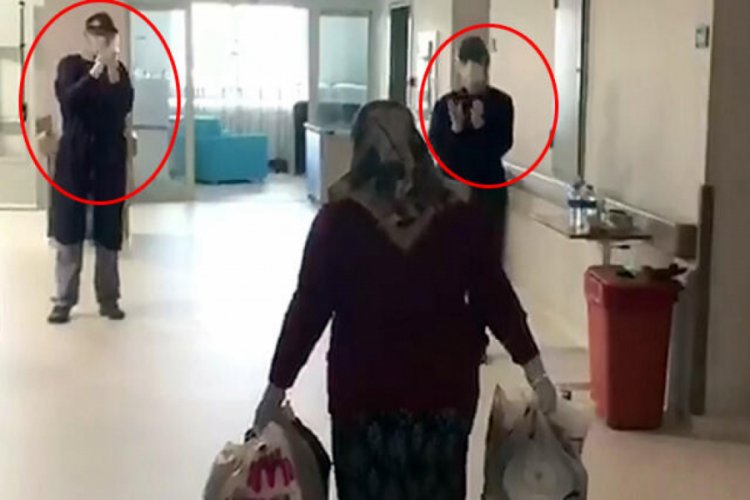 Koronavir&uuml;s tedavisi g&ouml;ren hasta alkışlarla taburcu edildi