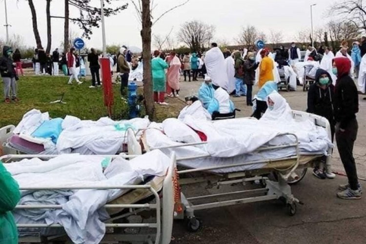 İtalya'da hastalar sokaklarda yatırılırdı