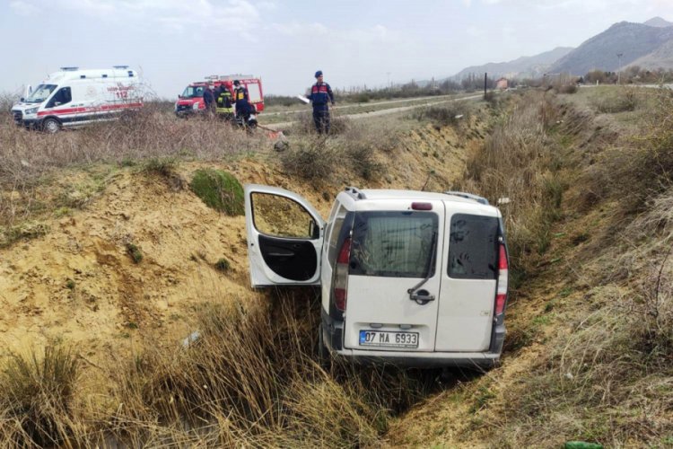 Tali yoldan gitmek isterken kaza yaptılar