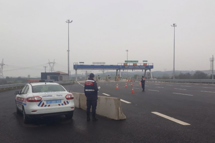 Kuzey Marmara Otoyolu'nda giriş ve &ccedil;ıkışlar kapatıldı
