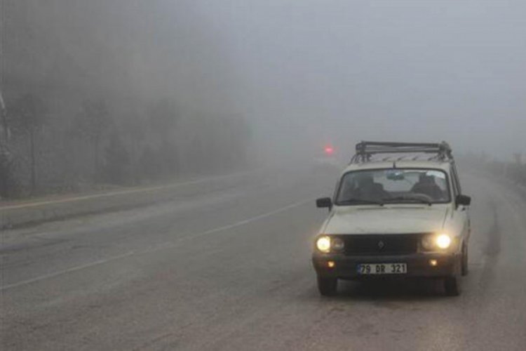 Kilis'te yoğun sis etkili oldu