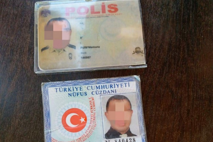 Sahte polis ger&ccedil;ek polislere yakalandı