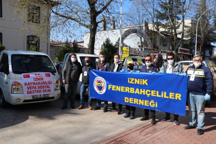 Bursa İznik Fenerbah&ccedil;eliler Derneği yardım kampanyası başlattı