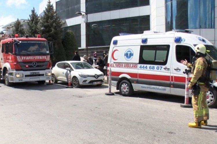 Hastanede yangın paniği