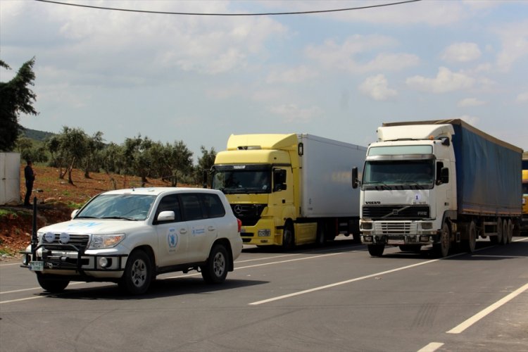 BM'den İdlib'e 48 tırlık insani yardım