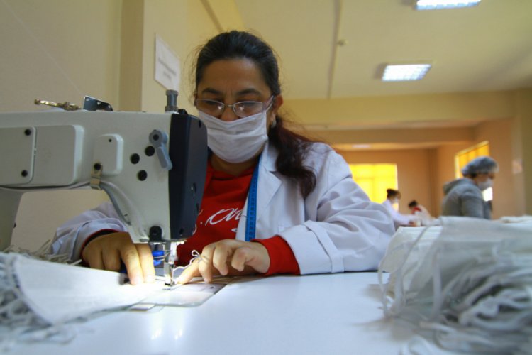 G&uuml;nl&uuml;k 10 bin adet maske &uuml;retilecek