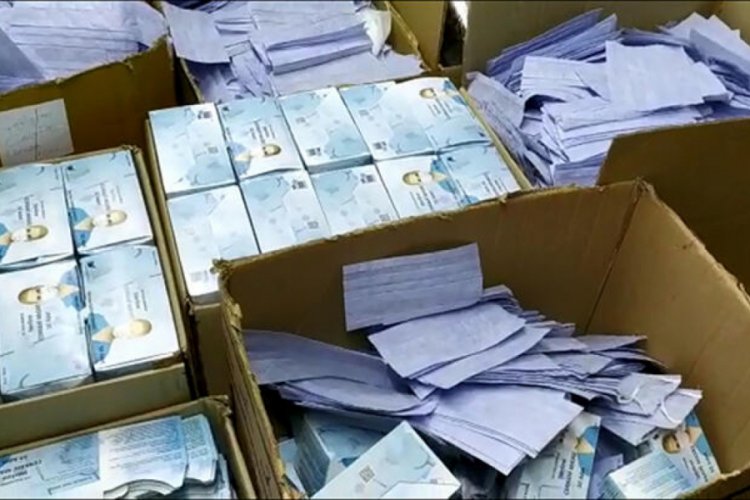 Ka&ccedil;ak &uuml;retilen 13 bin 750 tıbbi maskeye el konuldu
