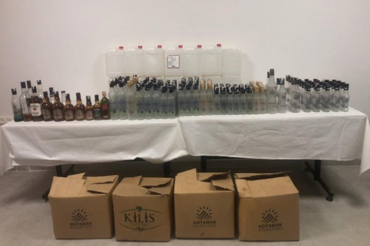 Ankara'da sahte alkol satanlara suçüstü