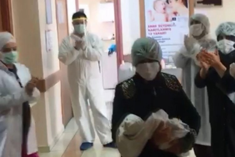 Koronavir&uuml;sle doğan bebek hastalığı yendi