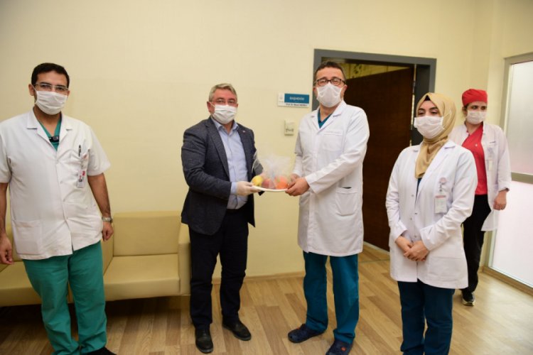 &Ccedil;orum Belediyesi'nden sağlık &ccedil;alışanlarına jest