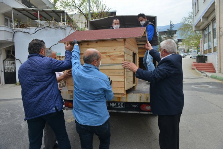 Bursa'da sokak hayvanları unutulmadı