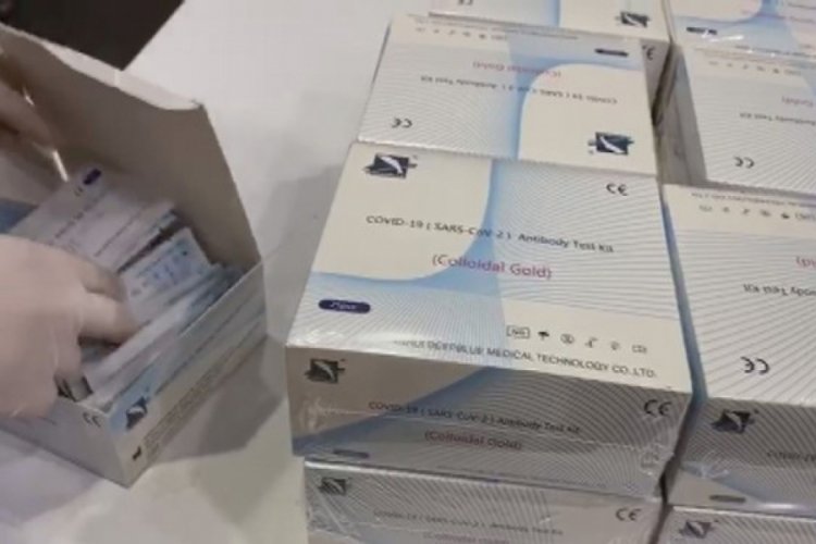 Binlerce test kiti ele ge&ccedil;irildi!