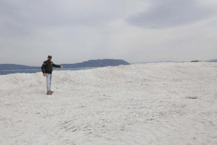 Salda G&ouml;l&uuml;'nde 1 metrelik kot farkı oluştu