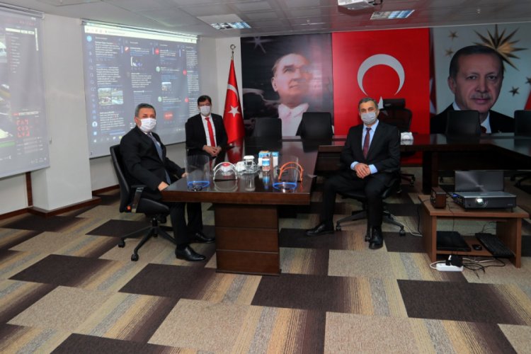 Bursa İl Milli Eğitim M&uuml;d&uuml;r&uuml;, İl Emniyet M&uuml;d&uuml;r&uuml;n&uuml; makamında ziyaret etti