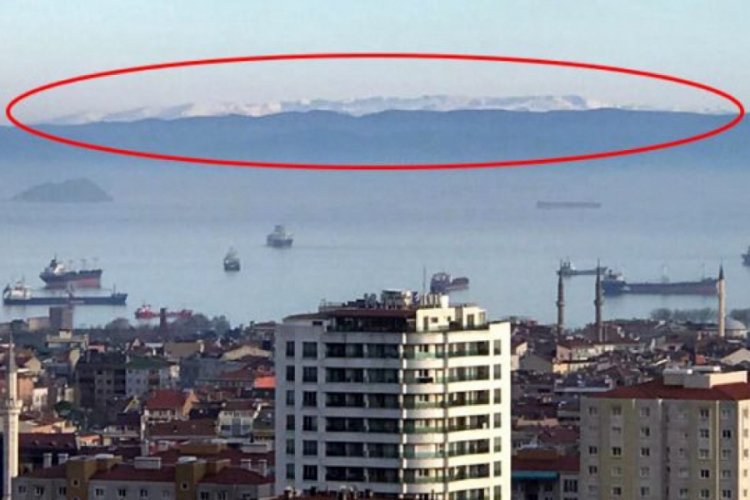 Hava kirliliği azaldı, Uludağ manzarası ortaya &ccedil;ıktı