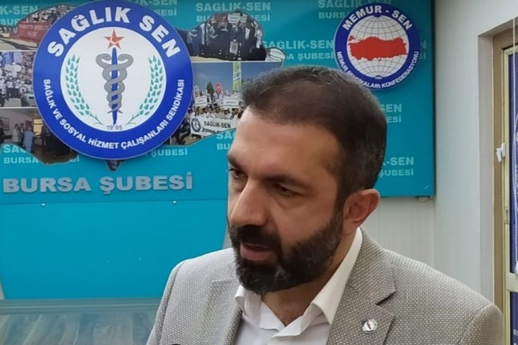 Sağlık-Sen Bursa Şube Başkanı Y&uuml;nk&uuml;l'den sağlık &ccedil;alışanlarına destek