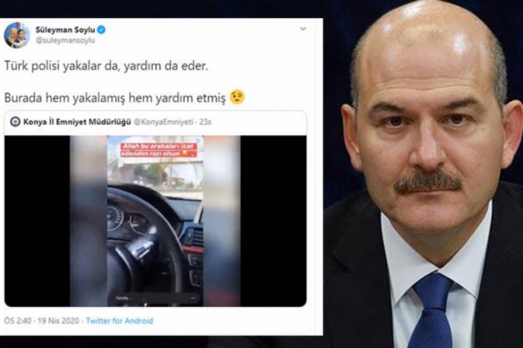 Bakan Soylu: 'T&uuml;rk polisi yakalar da, yardım da eder'