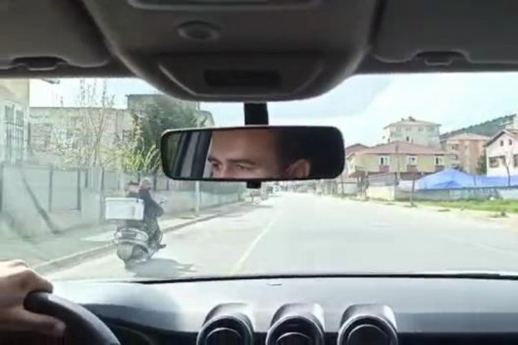 Yasağa uymayan motosikletli ile polis arasında kovalamaca