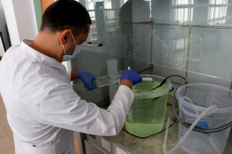 T&Uuml;'de &ouml;ğretim g&ouml;revlileri, g&uuml;nde 8 ton dezenfektan &uuml;retiyor