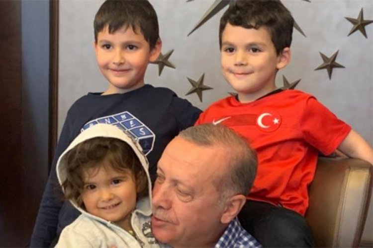 Cumhurbaşkanı Erdoğan, torunlarıyla bir araya geldi