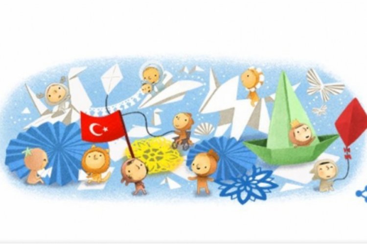 Google'dan 23 Nisan'a &ouml;zel doodle s&uuml;rprizi!