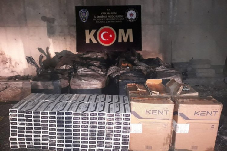 17 bin 500 paket ka&ccedil;ak sigara ele ge&ccedil;irildi