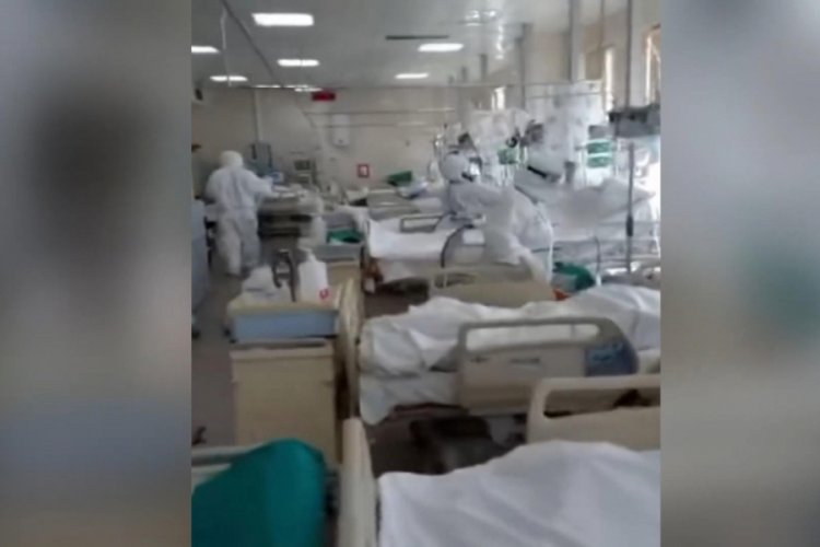 Rusya'da doktor yoğun bakım &uuml;nitesini g&ouml;r&uuml;nt&uuml;ledi