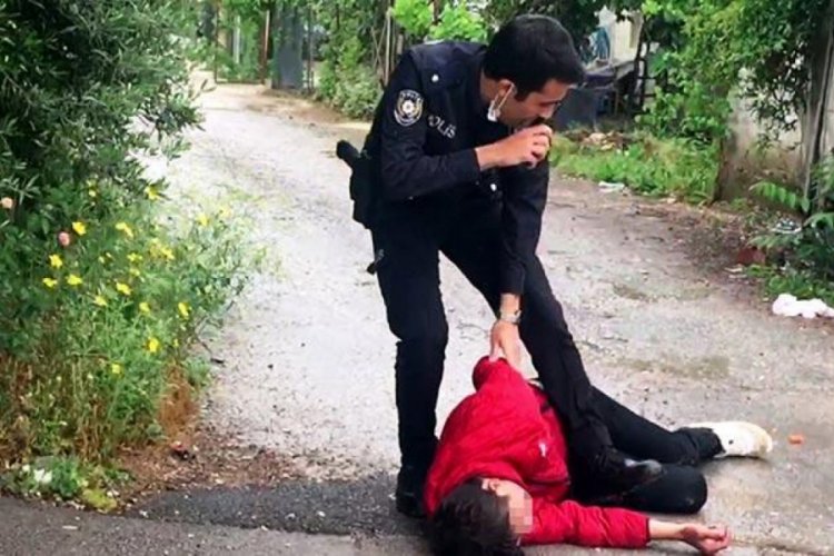 17 yaşındaki &ccedil;ocuk aldığı motosikletle ka&ccedil;maya &ccedil;alışırken yakalandı!
