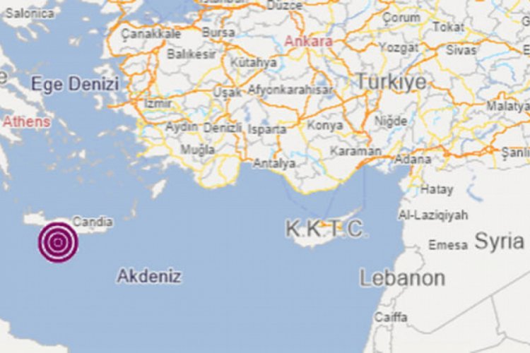 Akdeniz'de 4.2'lik deprem