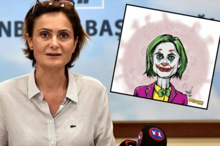 Kaftancıoğlu'nun Misvak'ın karikat&uuml;r&uuml;n&uuml; canlı yayında fon olarak kullanması g&uuml;ndem oldu