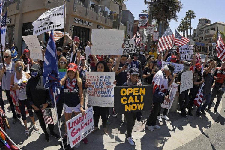 ABD'de korona tedbirlerini protesto eden grubun lideri vir&uuml;se yakalandı