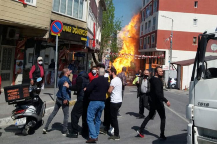 Doğal gaz borusu patladı!